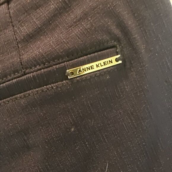 NWOT - Anne Klein Zipper Front Cuffed Blue Pants Size 6 - Picture 7 of 9